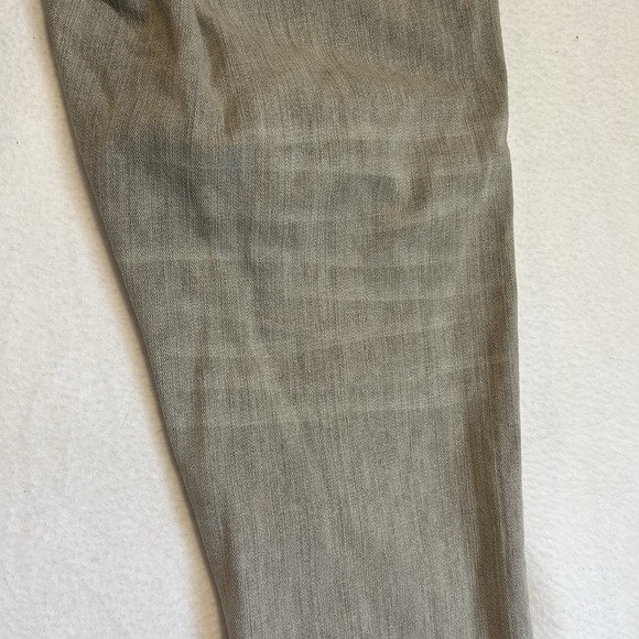 Eileen Fisher Jeans Size 14 Gray Denim 98%Cotton 2% Spandex Straight 5Pocket EUC - Picture 4 of 11